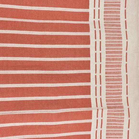 S X S W Desert Red Towel Blanket FLiPSiDE Threads Anthropologie Organic Cotton - Picture 2 of 14